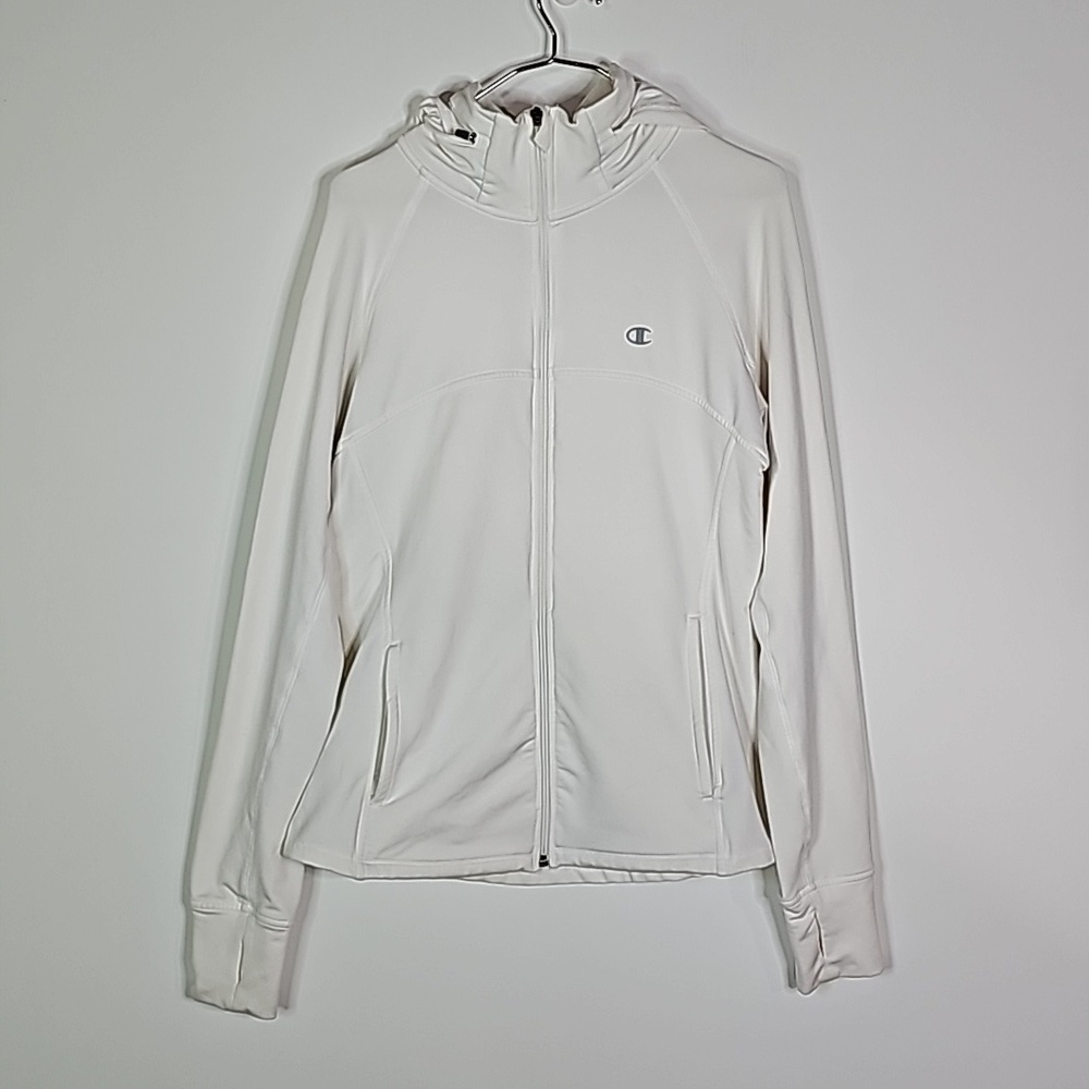 Champion medium cream zip up light jacket